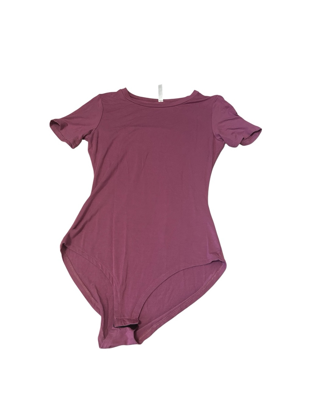 LAOLASI Fitted Scoop Neck Short Sleeve Size Small Pink Bodysuit